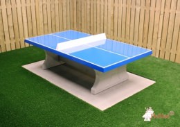 betonnen tafeltennistafel blauw