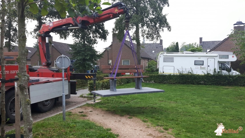 Parkbank met Onderplaat Antraciet-Beton