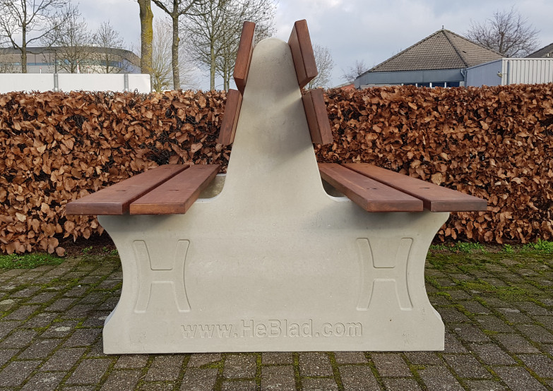 Parkbank Duo in Naturel Beton