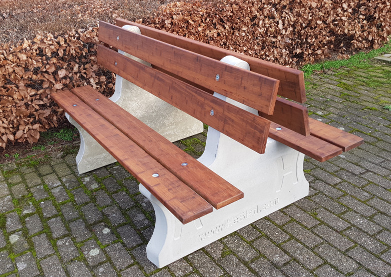 Parkbank Duo in Naturel Beton