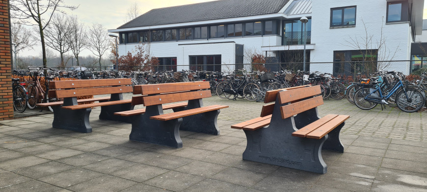 Parkbank Duo in Naturel Beton