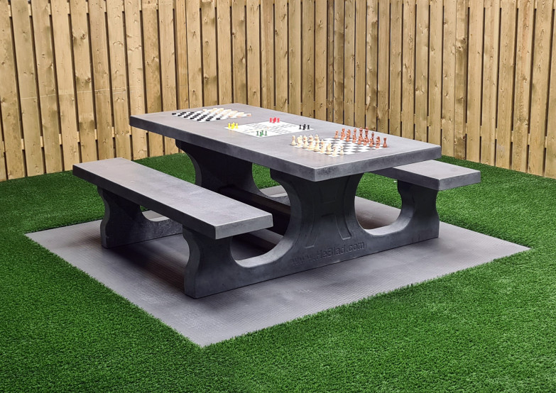 Multi-Spellentafel (1-3-2) Standaard Antraciet-Beton