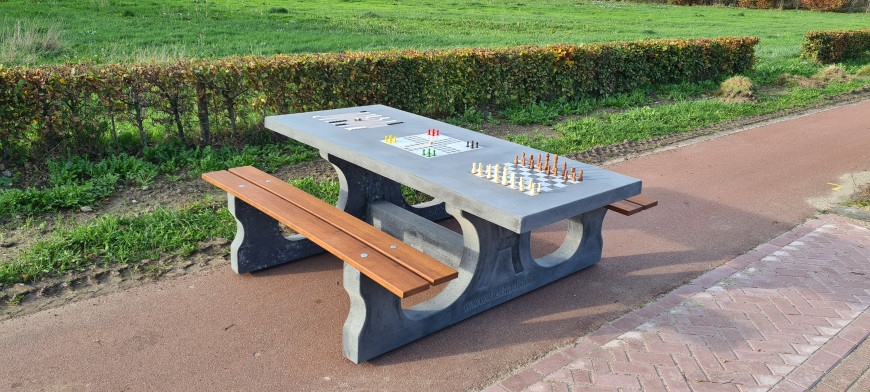 Multi-Spellentafel (1-3-4) DeLuxe Antraciet-Beton