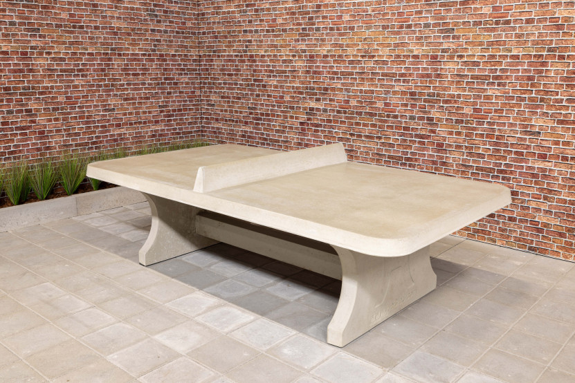 Pingpongtafel Afgerond Naturel Beton