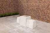 Schaaktafel Naturel Beton