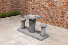 Backgammon Antraciet-beton 2 persoons