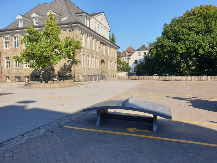 Voetvolleybaltafel Antraciet-Beton