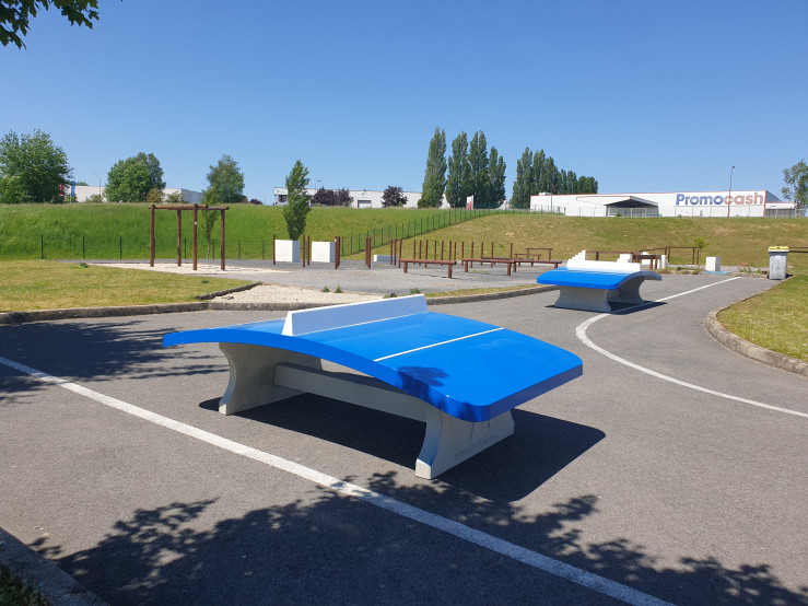 Voetvolleybaltafel Blauw