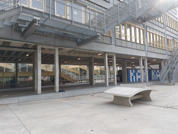 Voetvolleybaltafel Naturel Beton
