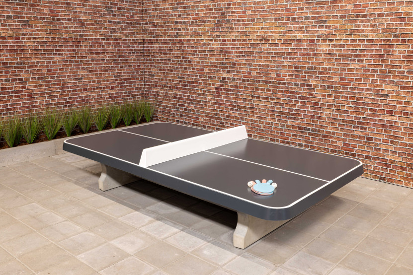 Pingpongtafel Laag Afgerond Antraciet