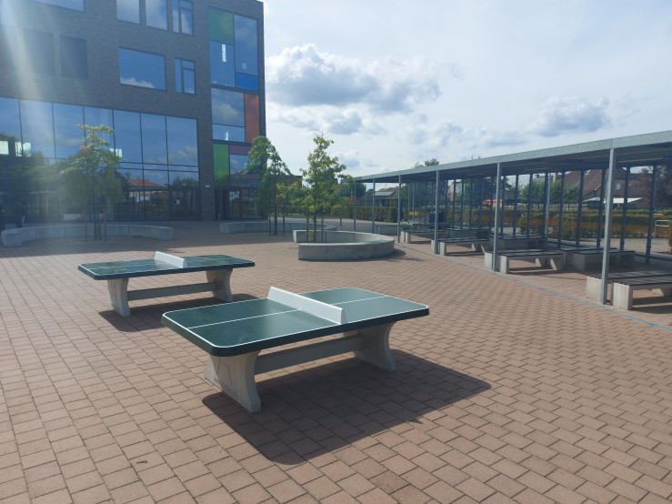 Pingpongtafel Afgerond Groen