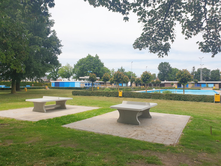Pingpongtafel Afgerond Naturel Beton