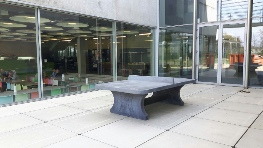 Pingpongtafel Afgerond Antraciet-Beton