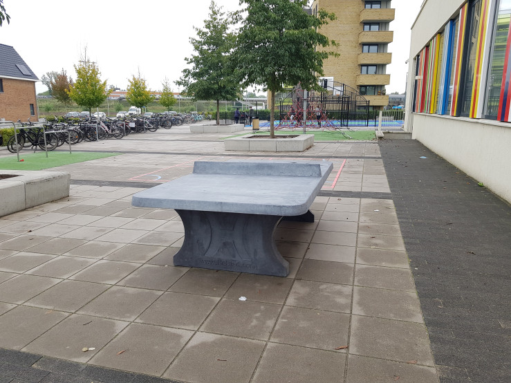 Pingpongtafel Afgerond Antraciet-Beton