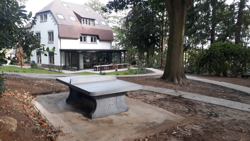 Pingpongtafel Afgerond Antraciet-Beton
