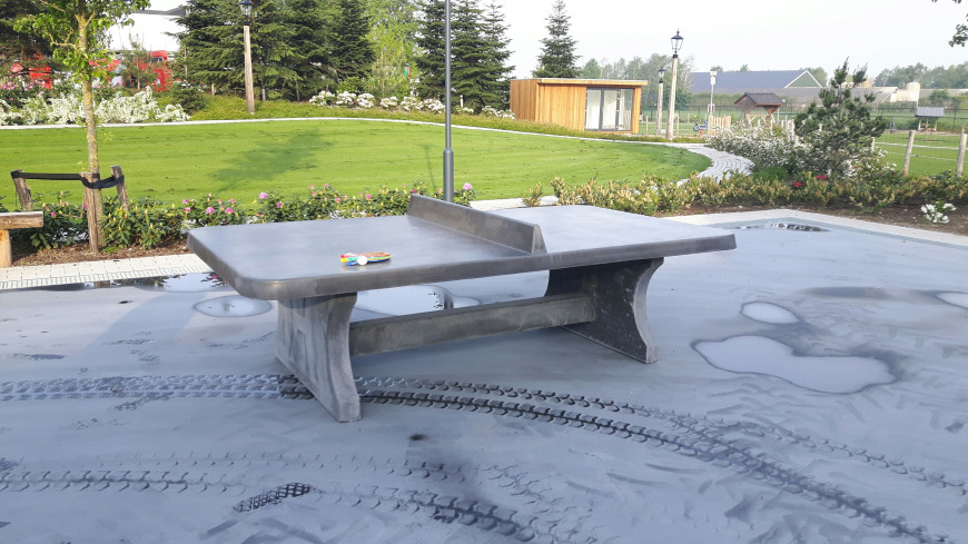 Pingpongtafel Afgerond Antraciet-Beton