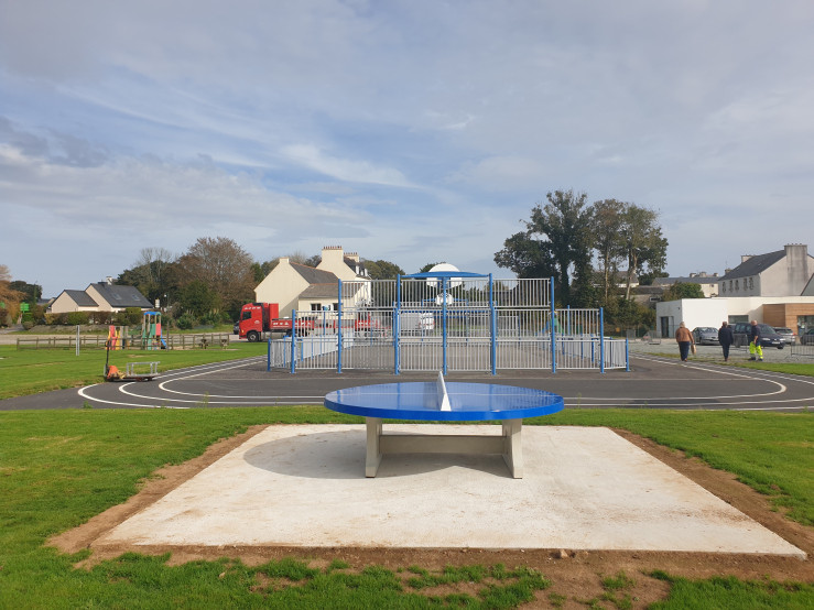 Pingpongtafel Rond Blauw