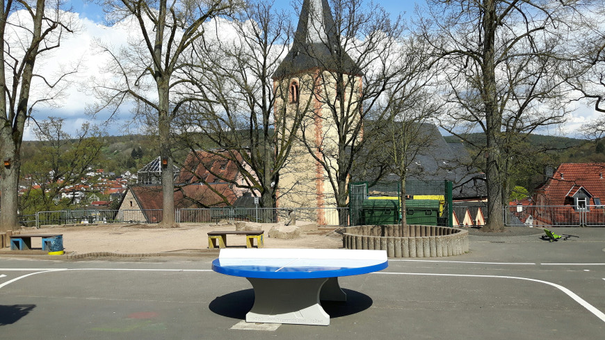 Pingpongtafel Rond Blauw