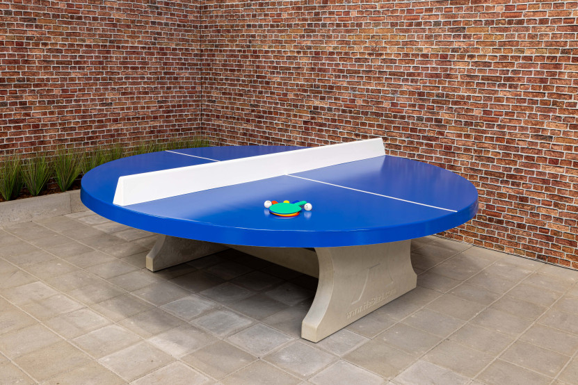 Pingpongtafel Rond Blauw