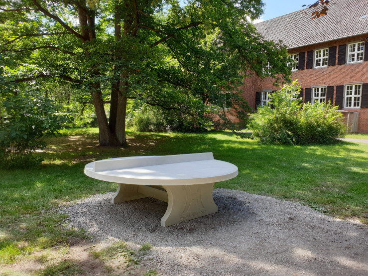 Pingpongtafel Rond Naturel Beton