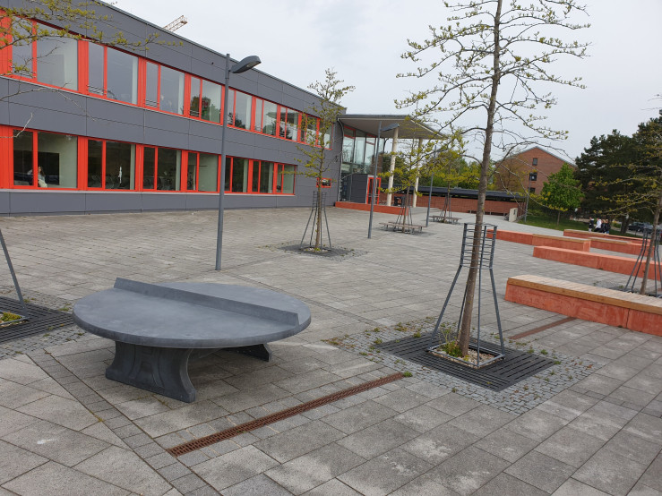 Pingpongtafel Rond Antraciet-Beton
