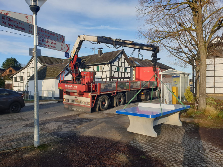 Tafel verplaatsen 10 tot 60 km