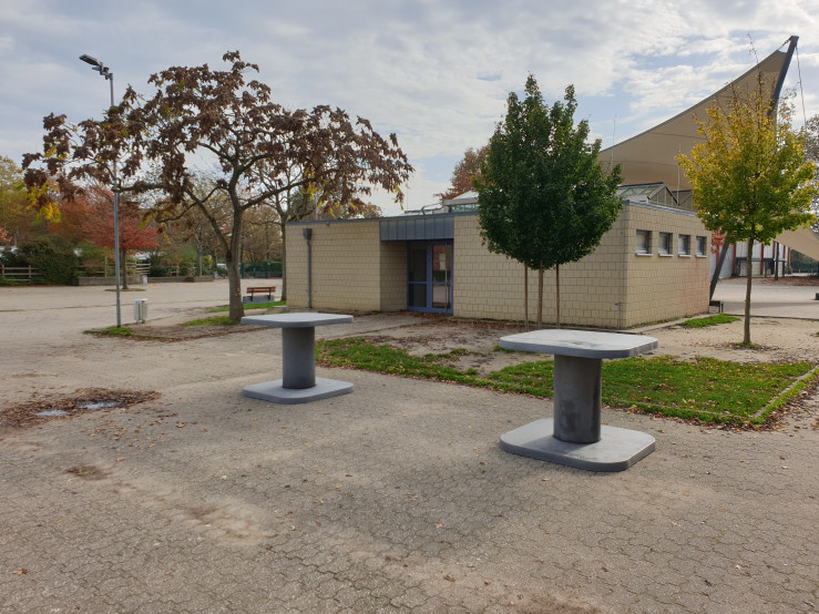 Statafel Antraciet-Beton