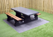 Picknickset De Luxe  Antraciet Rolstoeltoegankelijk