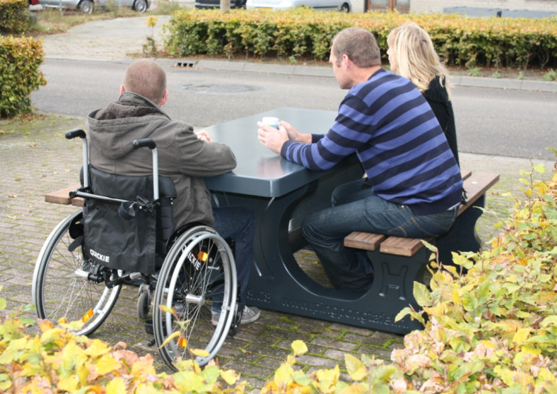 Picknickset DeLuxe Antraciet Rolstoeltoegankelijk