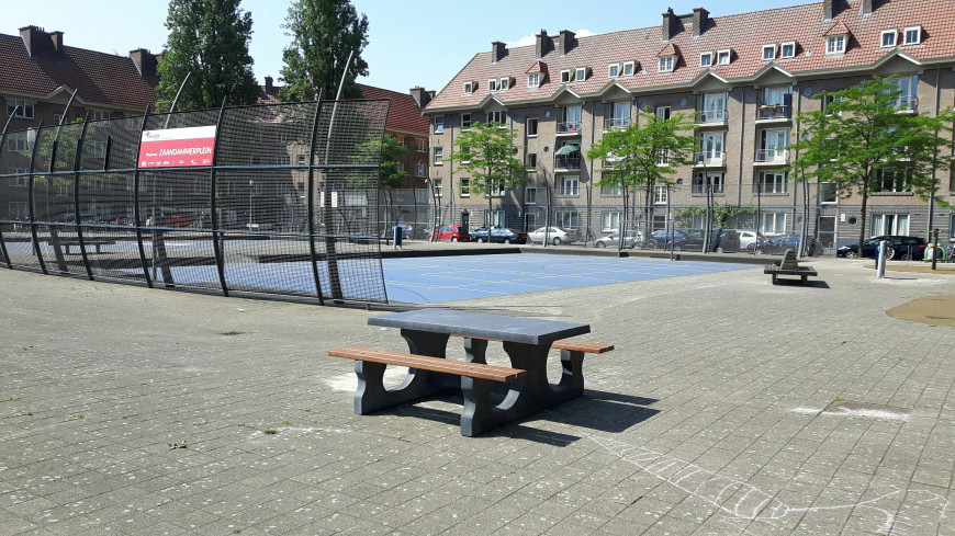 Antraciet-Betonnen Picknickset