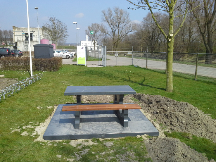 Onderplaat Picknickset Antraciet-Beton